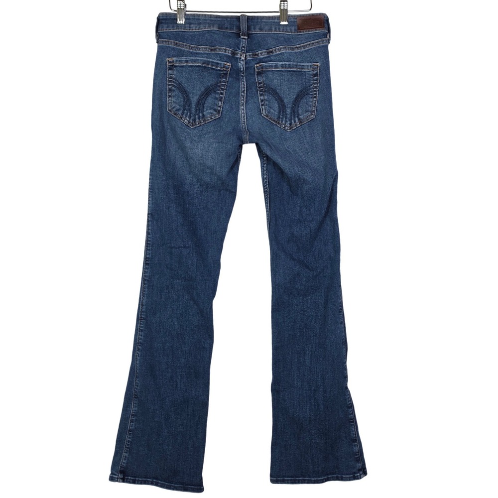 Hollister Womens Size 6 Long Blue Low Rise Bootcut Stretch Jeans Y2K Style - Picture 3 of 10